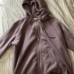 oversized zip up hoodie
